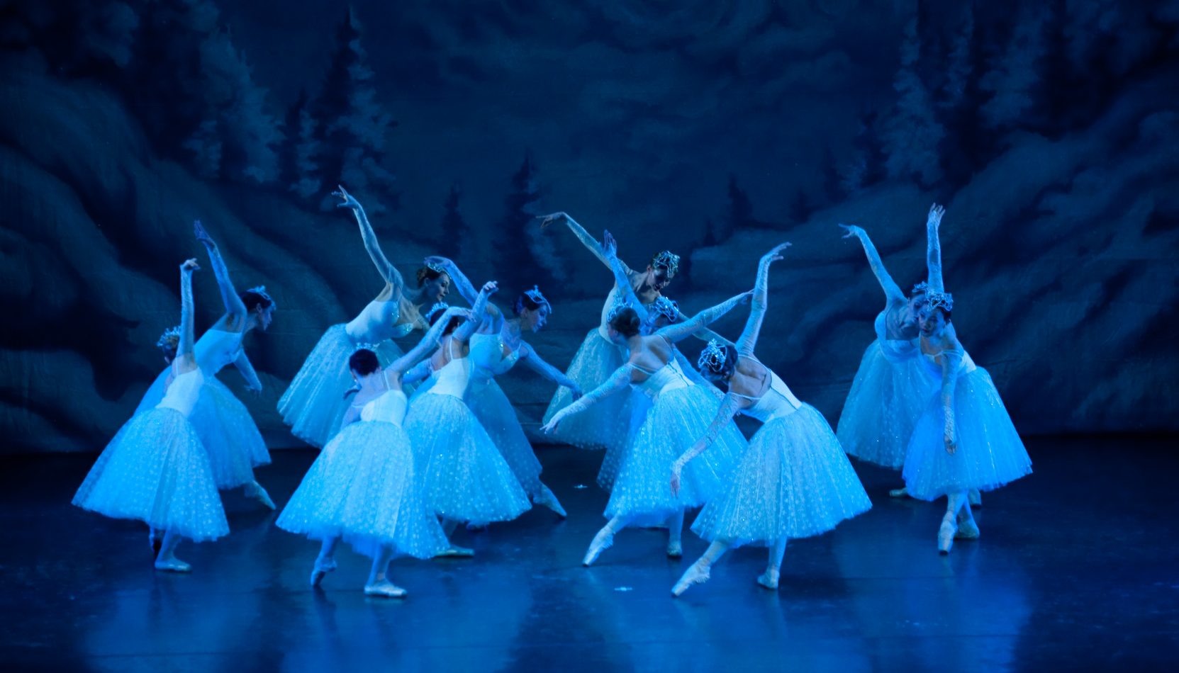 SPCB. Snowflakes, Nutcracker Act 1, G Liive, guildford, Surrey, ballet, December, Christmas, Whats On