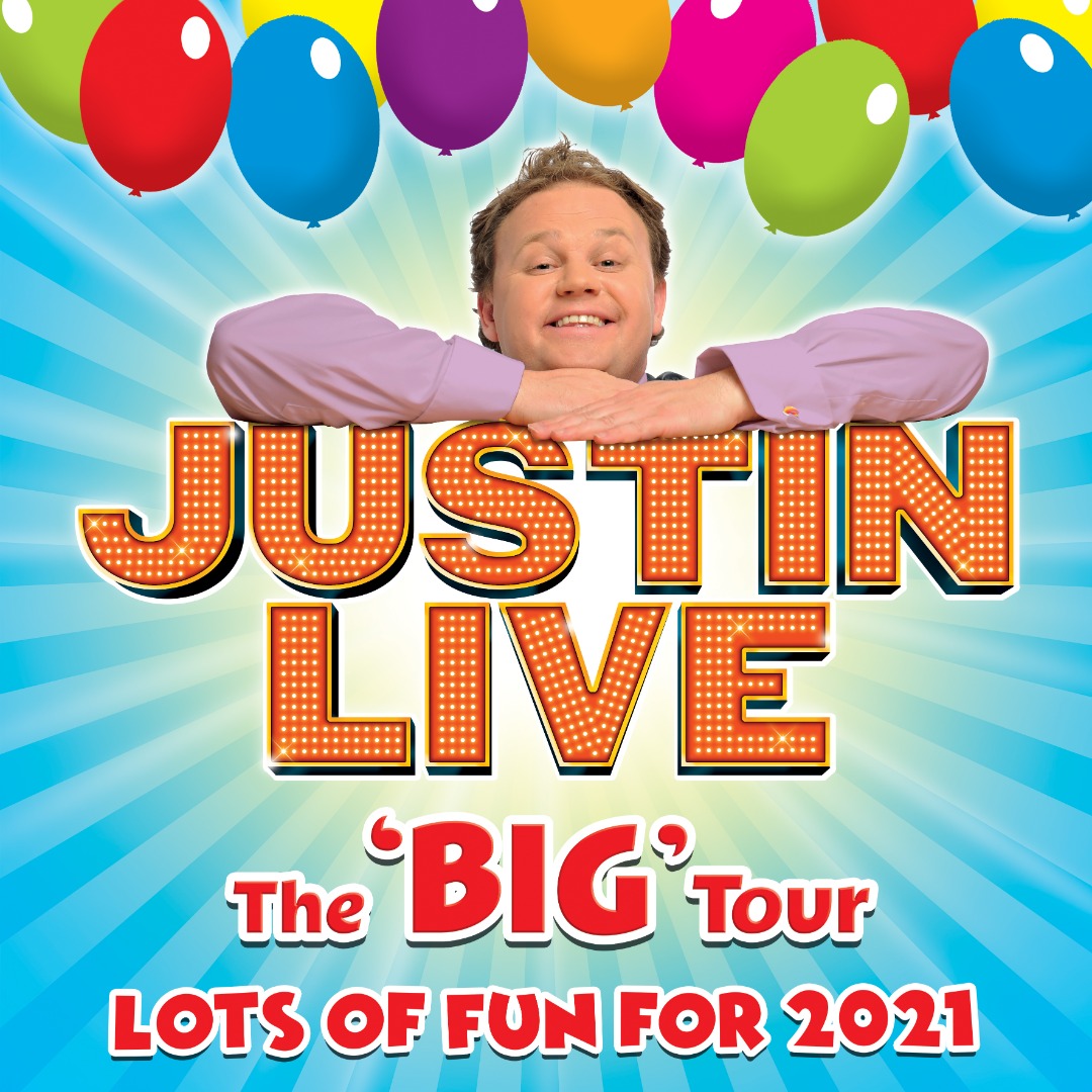 JUSTIN LIVE, JUSTIN FLETCHER, WHATS ON, FAMILY, guide to guildford, guide to surrey, justin live!