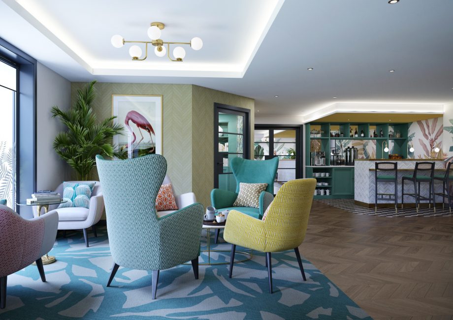 A picture of the clubroom and bar part of the high-quality communal facilities in a Birchgrove Retirement Living community.